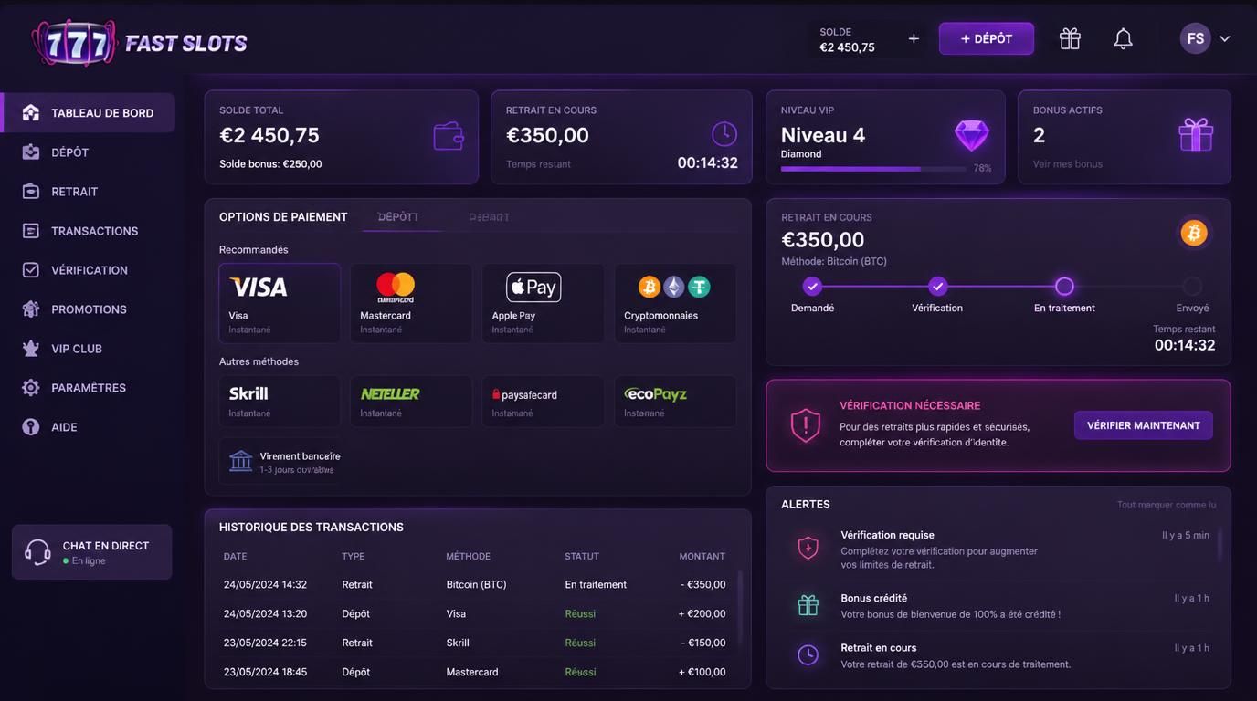  paiements et retraits transparents